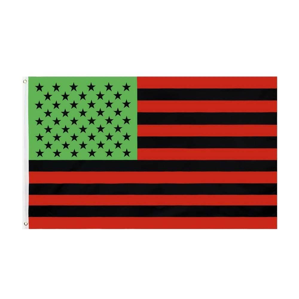 1pc, 3x5fts 90x150CM There Are Flags About Black Americans, Afro American, Afro, Afro African Outline, Outdoor Decor, Yard Decor, Garden Decor, Outside Decor