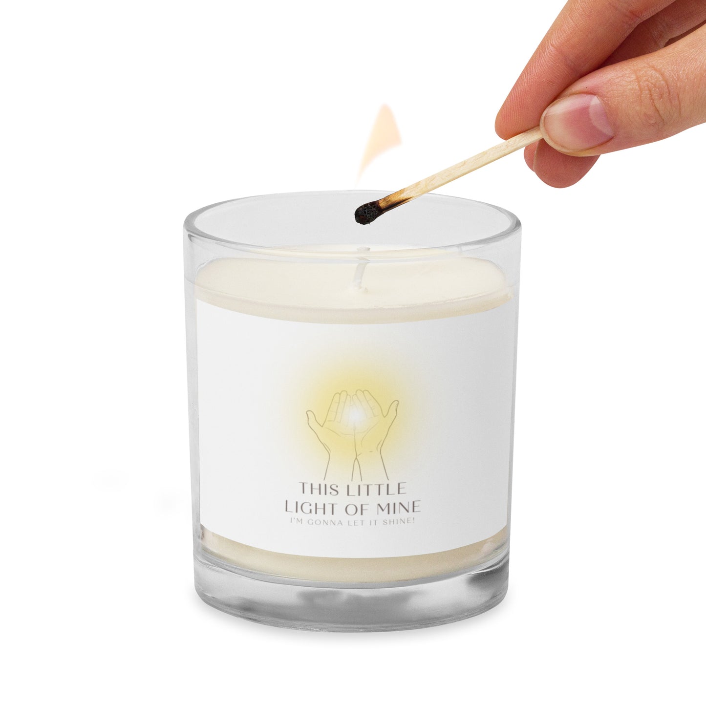 This Little Light of Mine - glass jar soy wax candle