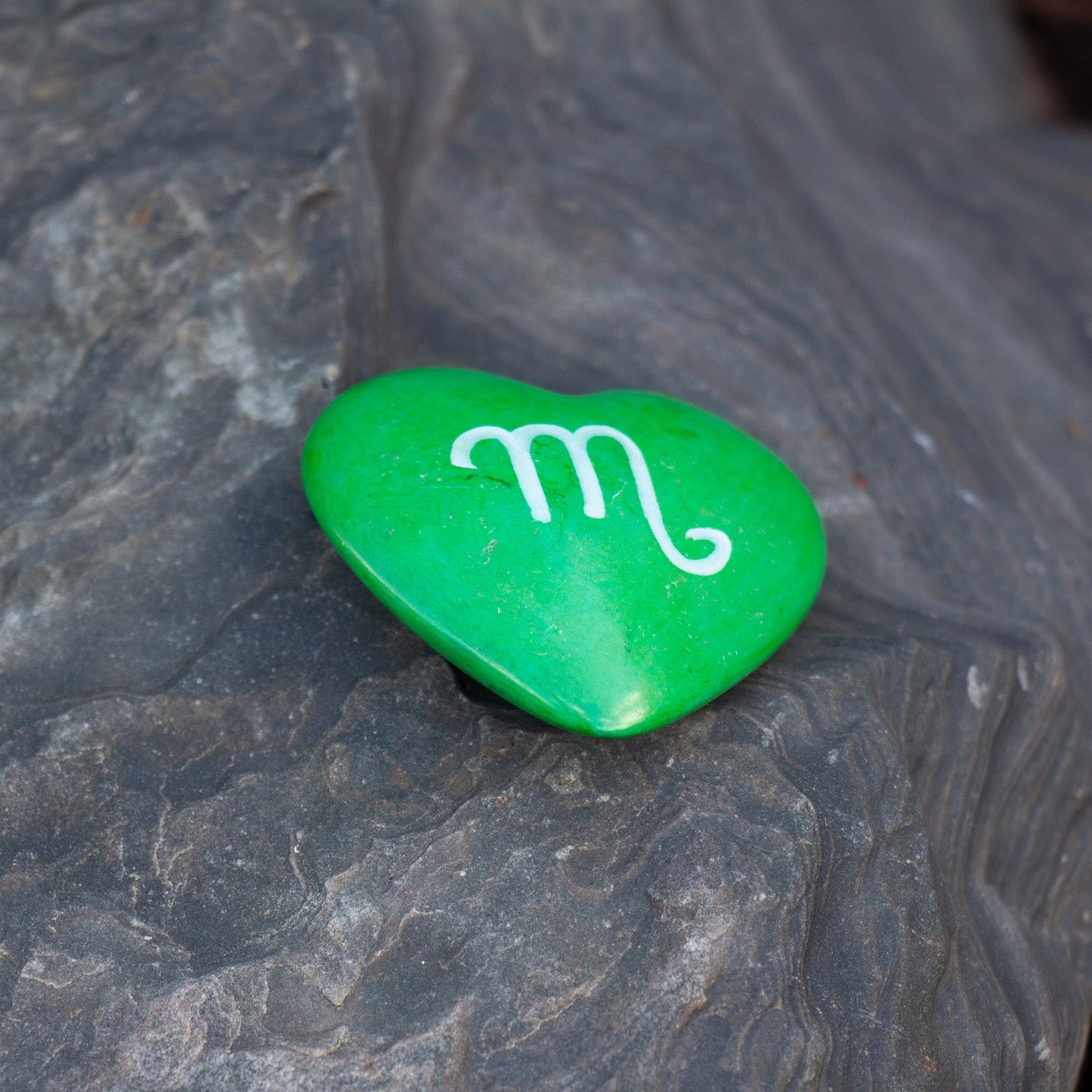 Zodiac Soapstone Hearts, Pack of 5: SCORPIO