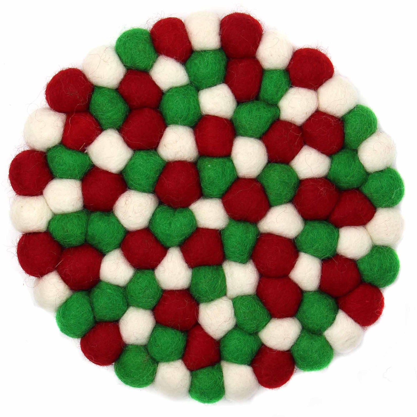 Multicolor Trivet- White Christmas - Global Groove (T)