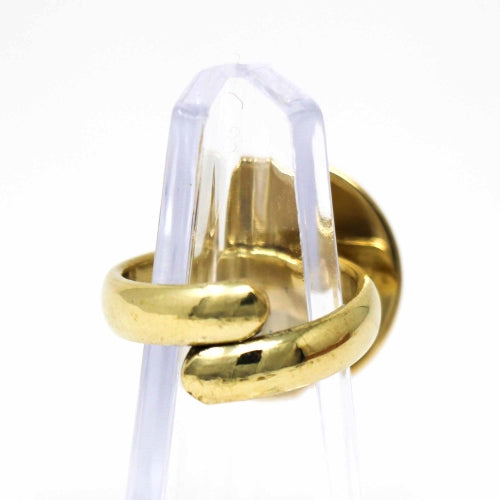 Domed Adjustable Brass Ring