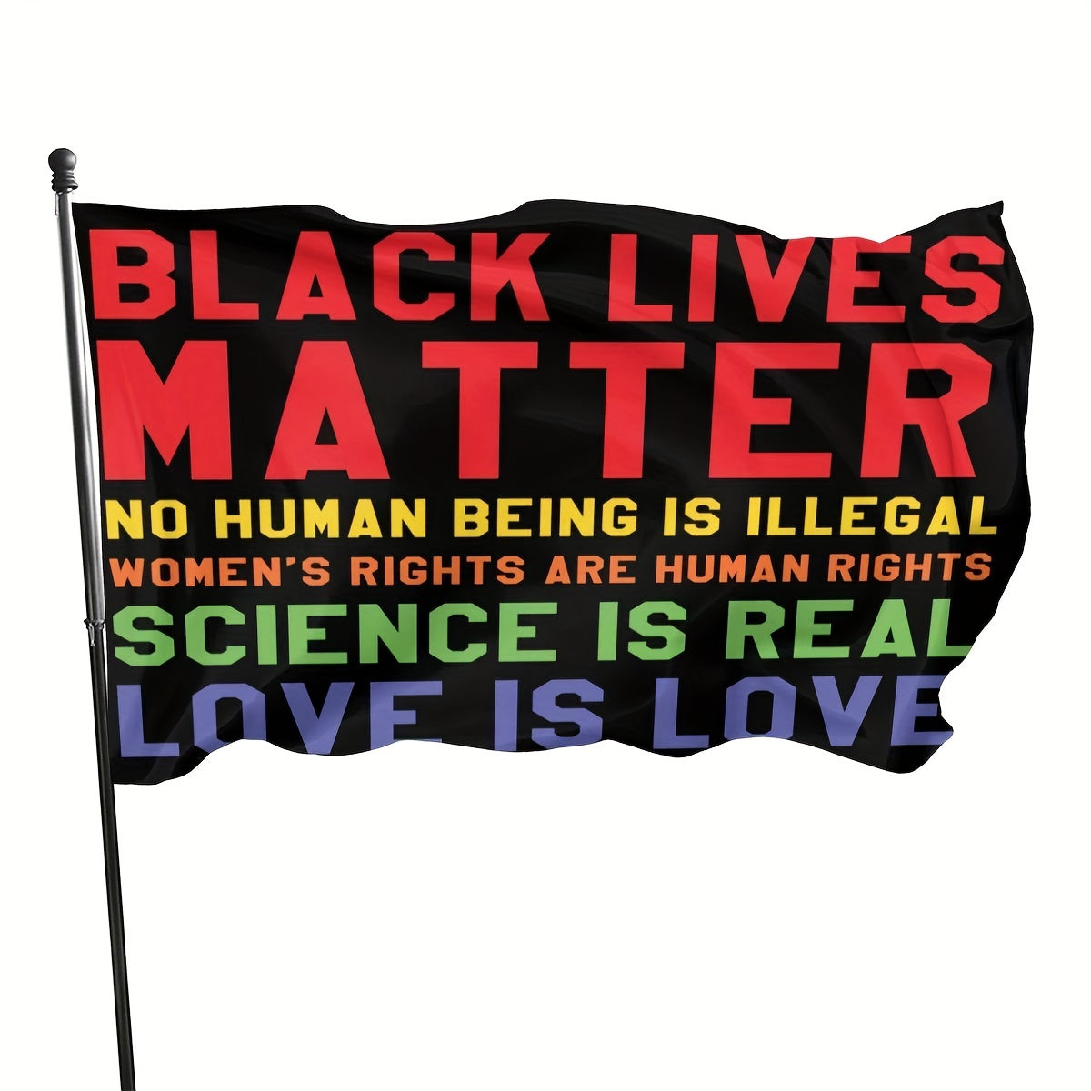 1pc, Black Lives Matter Black Activist Garden Flag Yard Sign Outdoor Decoration Banners, Black History Month Decor, African American Decor