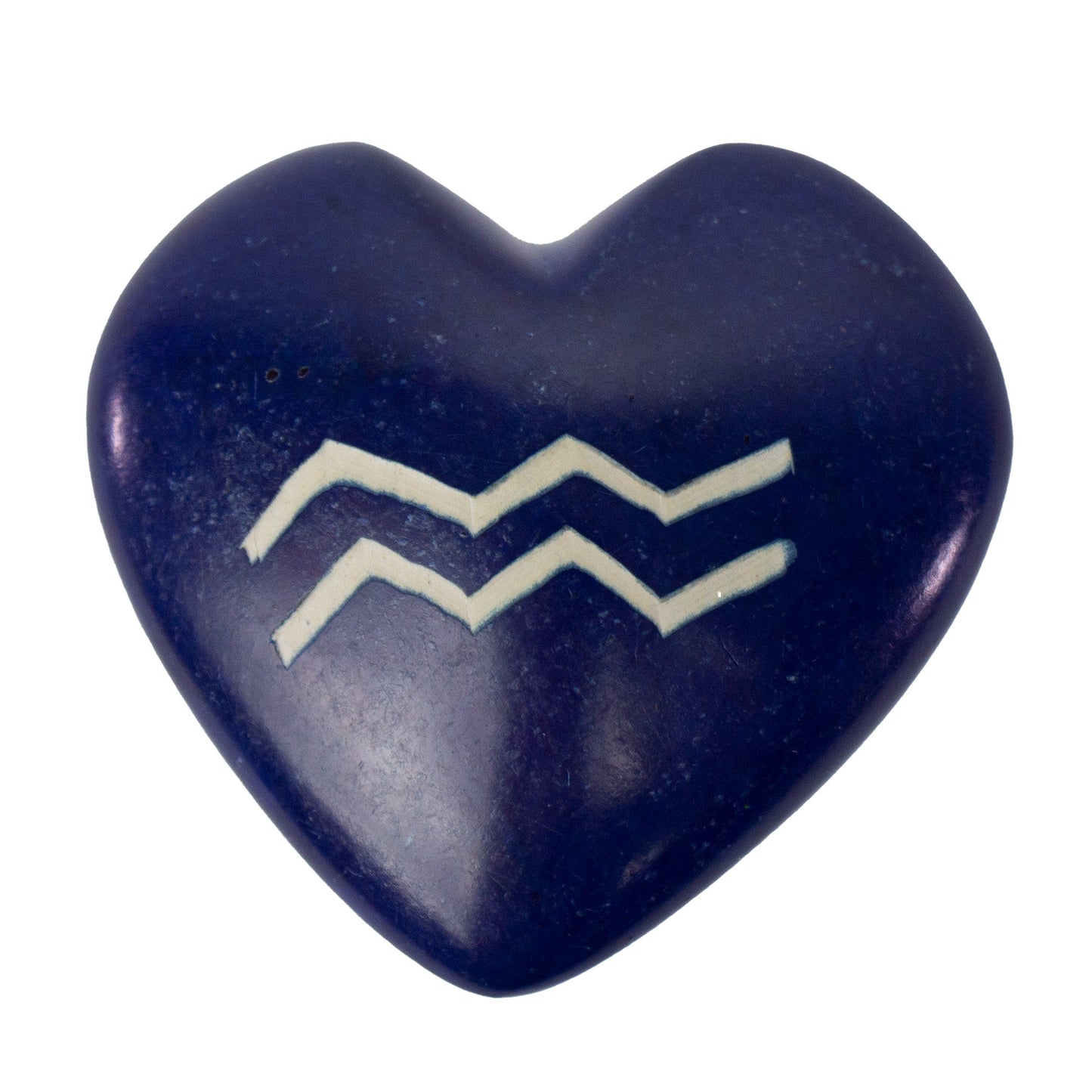 Zodiac Soapstone Hearts, Pack of 5: AQUARIUS