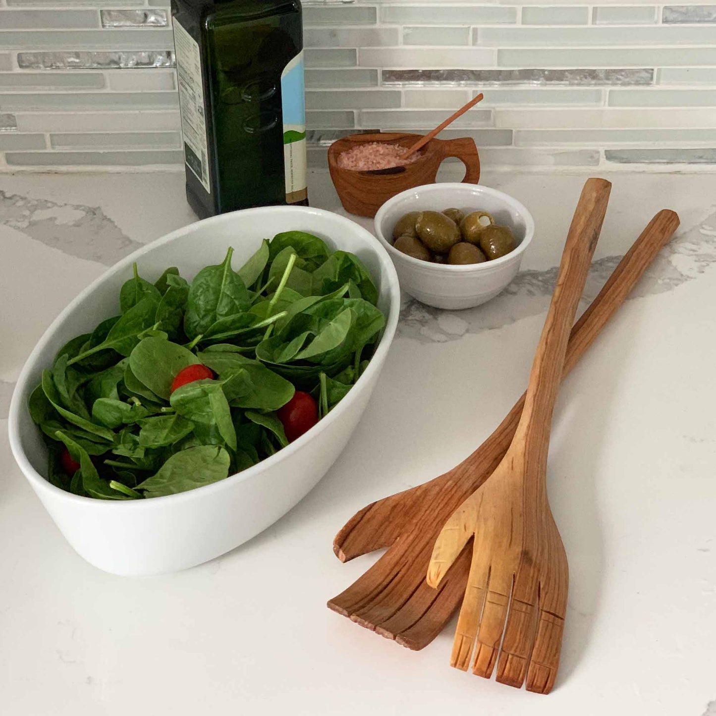 Giant 17 inch Hands Salad Servers - Jedando Handicrafts